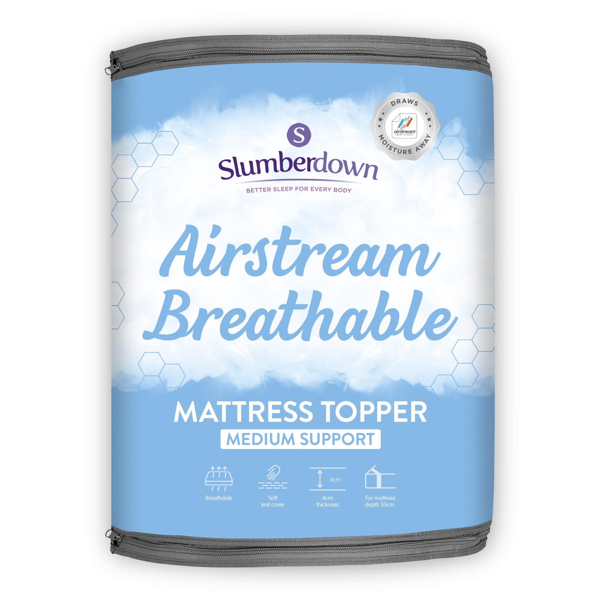 Breathable Airstream Mattress Topper